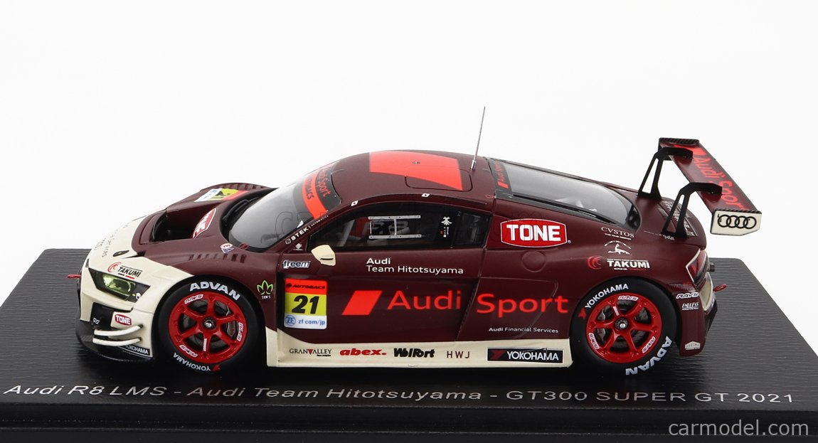 SPARK-MODEL SGT018 Scale 1/43 | AUDI R8 LMS TEAM AUDI HITOTSUYAMA N 21 ...