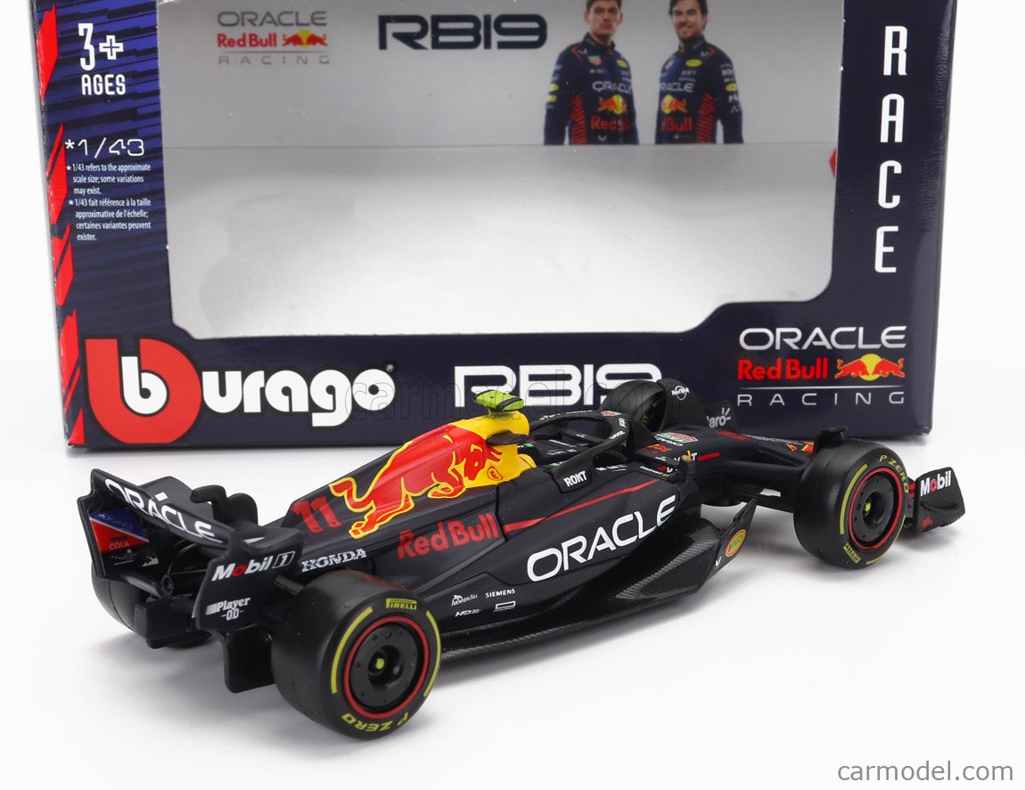 BURAGO BU38082-PER Scala 1/43 | RED BULL F1 RB19 TEAM ORACLE RED BULL ...