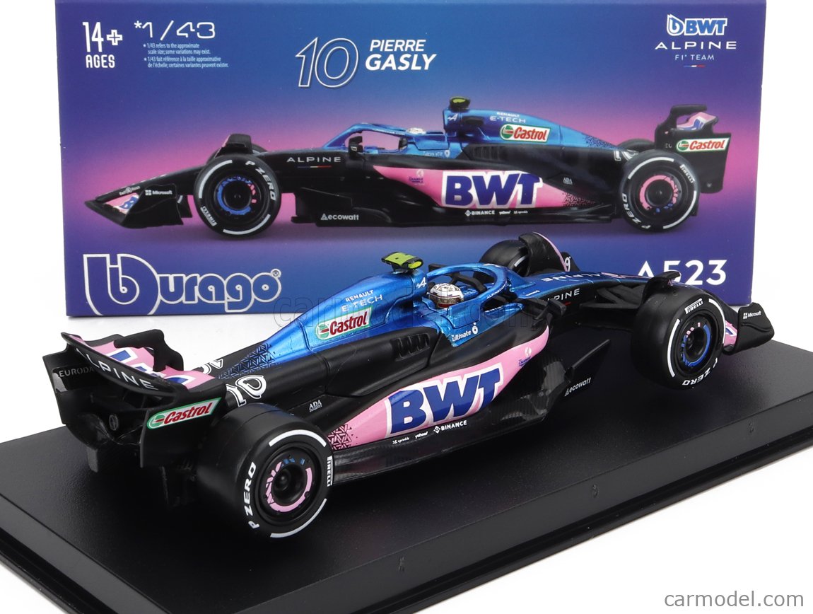 BURAGO 18-38073-GASLY Scale 1/43 | ALPINE F1 A523 TEAM BWT ALPINE F1 N ...