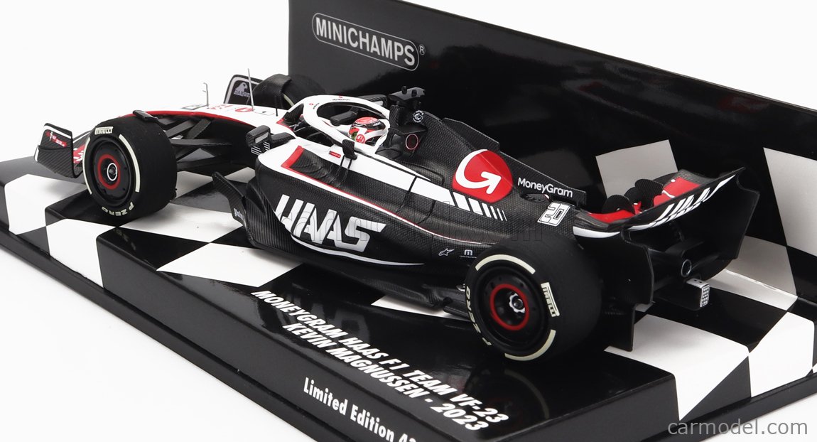 Minichamps Haas F1 Team VF-24 Nicolas Hulkenberg Modellauto | Maßstab 1:18 | Harz-Modell | Sammlerstück