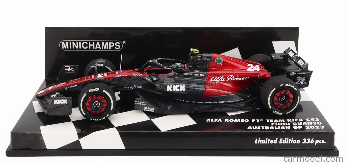 MINICHAMPS 417230124 Scale 1/43 | ALFA ROMEO F1 C43 TEAM STAKE N 24 ...