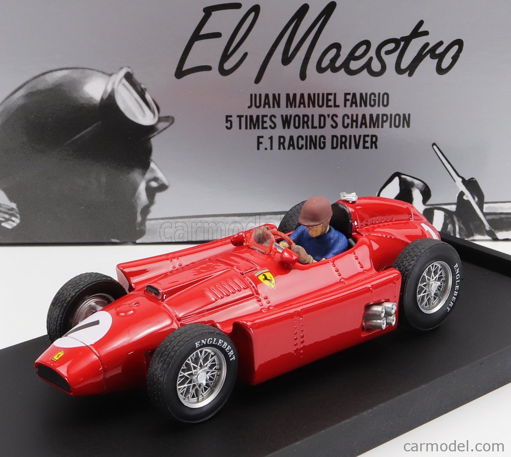 ブルム 1/43 フェラーリ D50 イタリアGP 1956 4位 ファンジオ フィギア