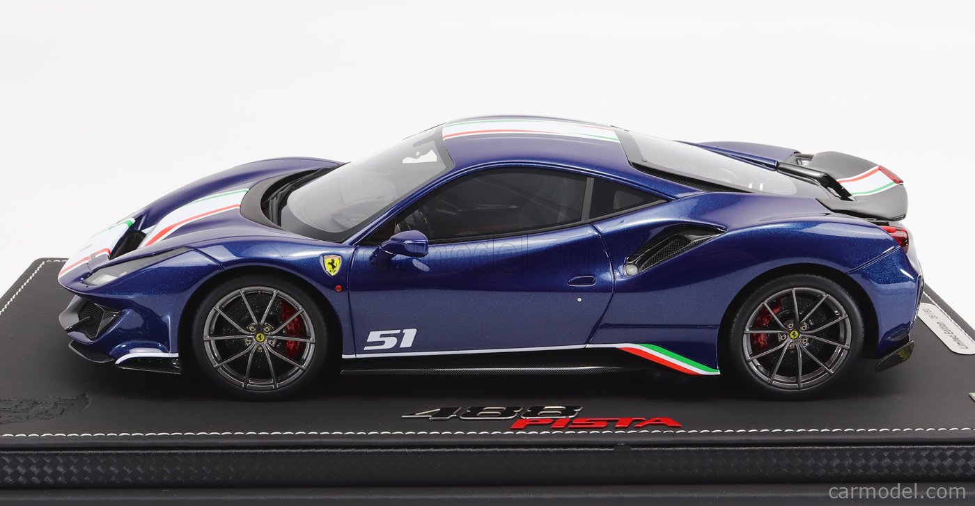 BBR 1/18 Ferrari 488 Pista Piloti – Modèle Résine De Collection, Voiture Miniature Neuve