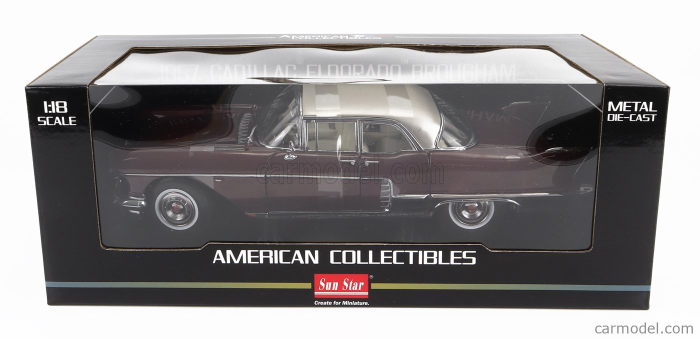 SUN-STAR 04014 Scale 1/18 | CADILLAC ELDORADO BROUGHAM 1957 BROWN SILVER