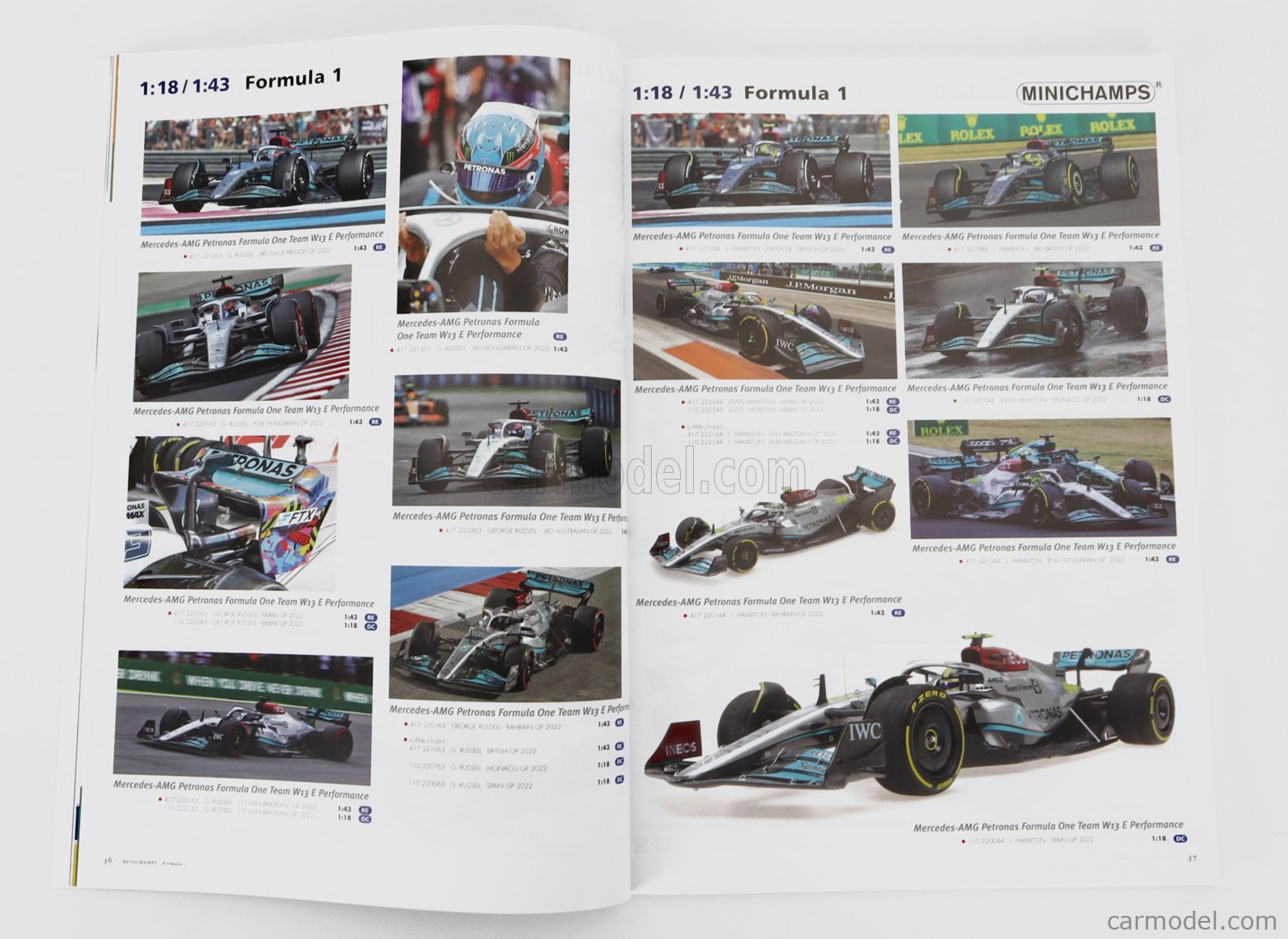 DV9522 CATALOGUE MINICHAMPS ROAD CARS 2010 10,5x15CM 67 PAGES TRES BON