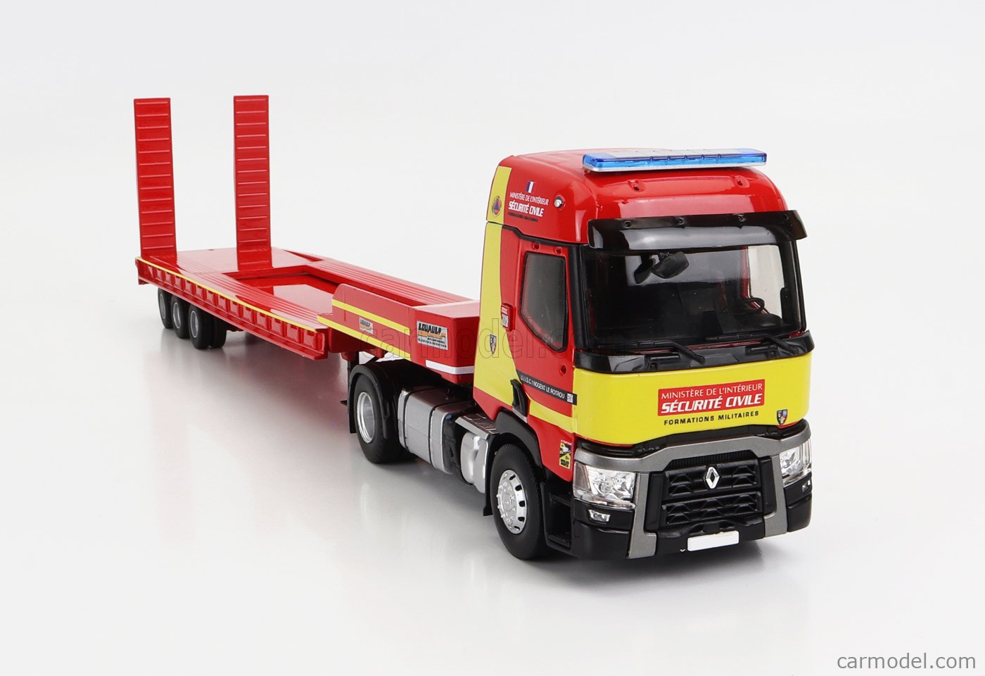 ELIGOR 117204 Масштаб 1/43  RENAULT T460 TRUCK PIANALE SECURITE CIVILE 2018 RED YELLOW