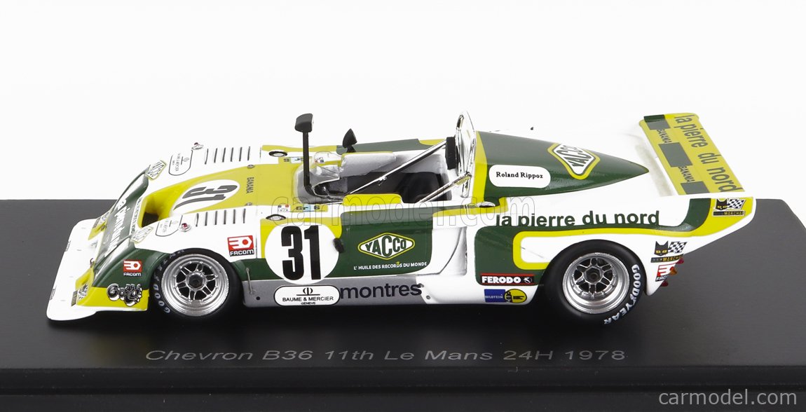 Spark S4713 1/43 Chevron B36 No.26 24H Le Mans 1976 Model Car