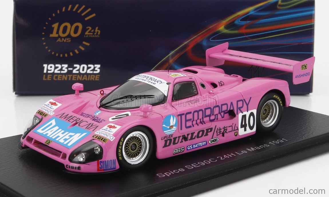 SPICE - SE90C 3.5L V8 TEAM EURO RACING N 40 24h LE MANS 1991 L.St. JAMES -  D.WILSON - C.MULLER