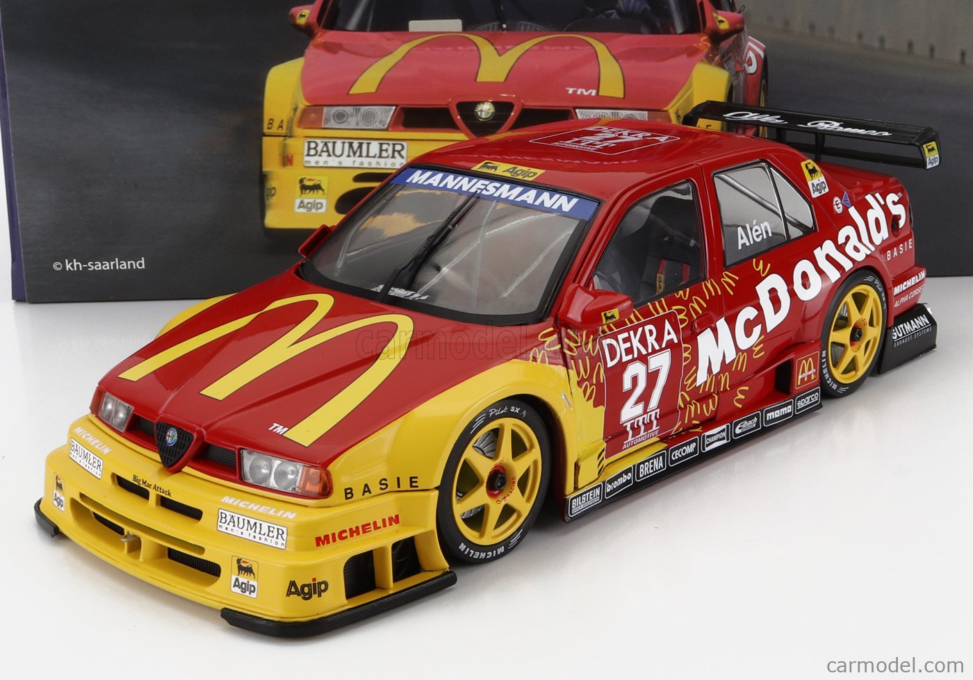 ALFA ROMEO - 155 V6 TI McDONALD'S N 27 DTM ITC RACE THUNDER HELSINKI 1995  M.ALEN