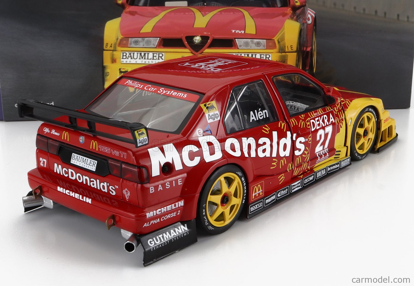 ALFA ROMEO - 155 V6 TI McDONALD'S N 27 DTM ITC RACE THUNDER HELSINKI 1995  M.ALEN
