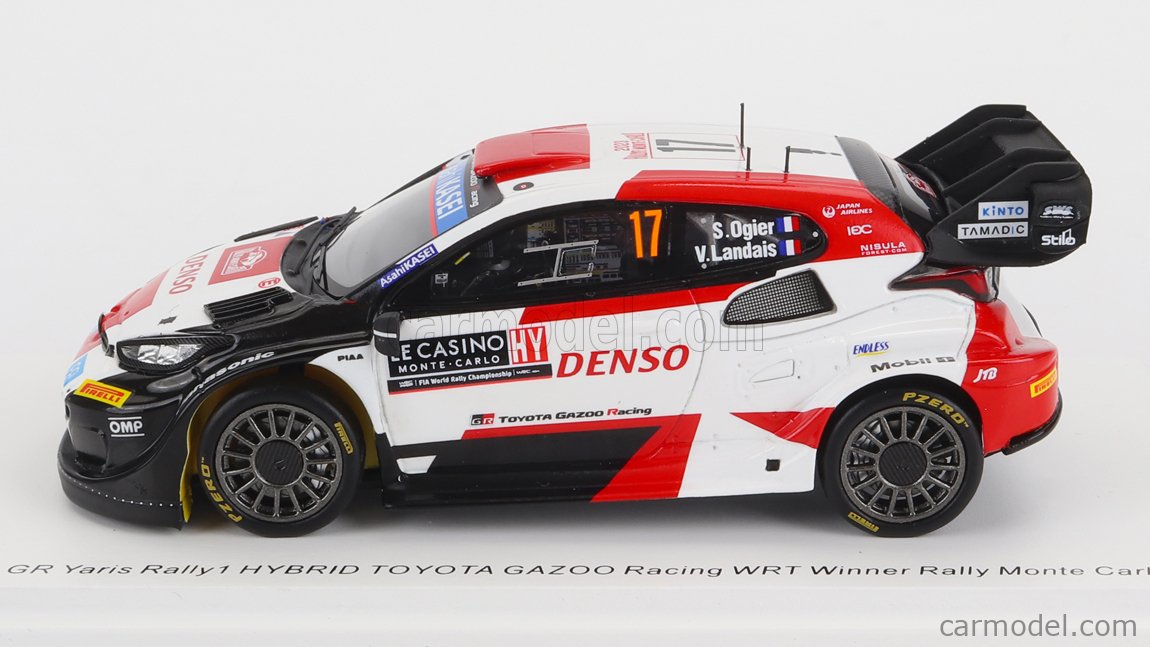 Toyota GR Yaris Rally1 Hybrid n° 17 Vainqueur Rallye Monte Carlo 2023 Sébastien Ogier 1/43 Spark S6718