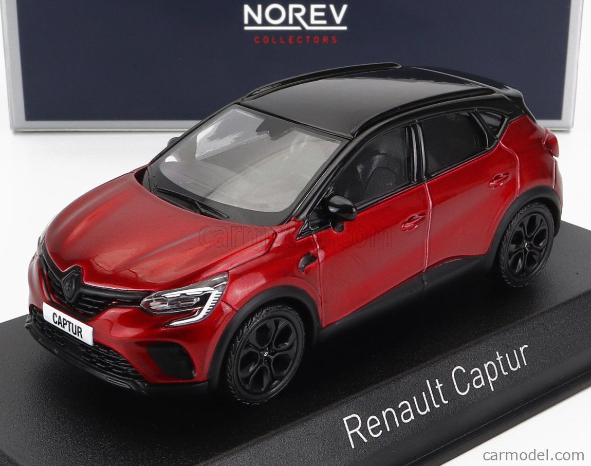 NOREV 517769 Scale 1/43  RENAULT CAPTUR RIVE GAUCHE 2022 FLAME RED BLACK