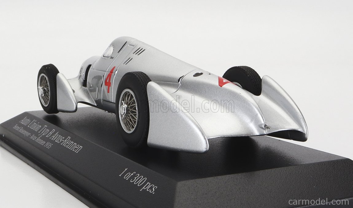 MINICHAMPS 410354004 Scale 1/43 | AUTO UNION F1 TYPE B N 4 AVUS RENNEN ...