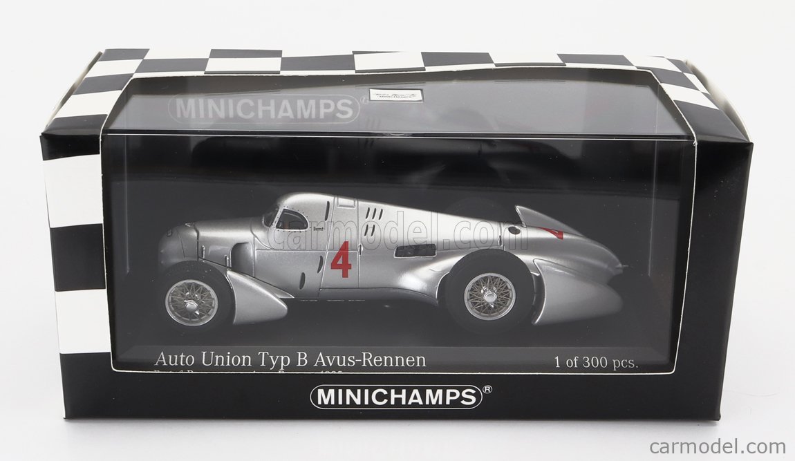 Minichamps Scale Auto Union F Type B N Avus Rennen B Rosemeyer Silver