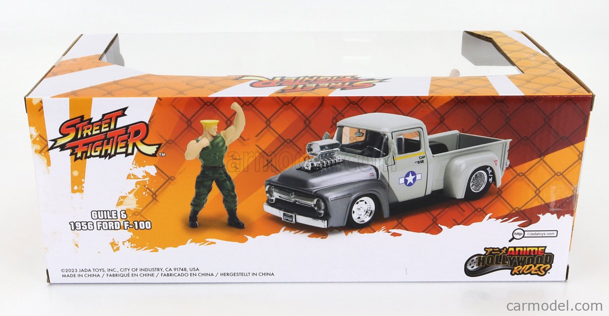 STREET FIGHTER - Guile & 1956 Ford F-100 - 1:24 : :  Figurines Jada Toys Street Fighter