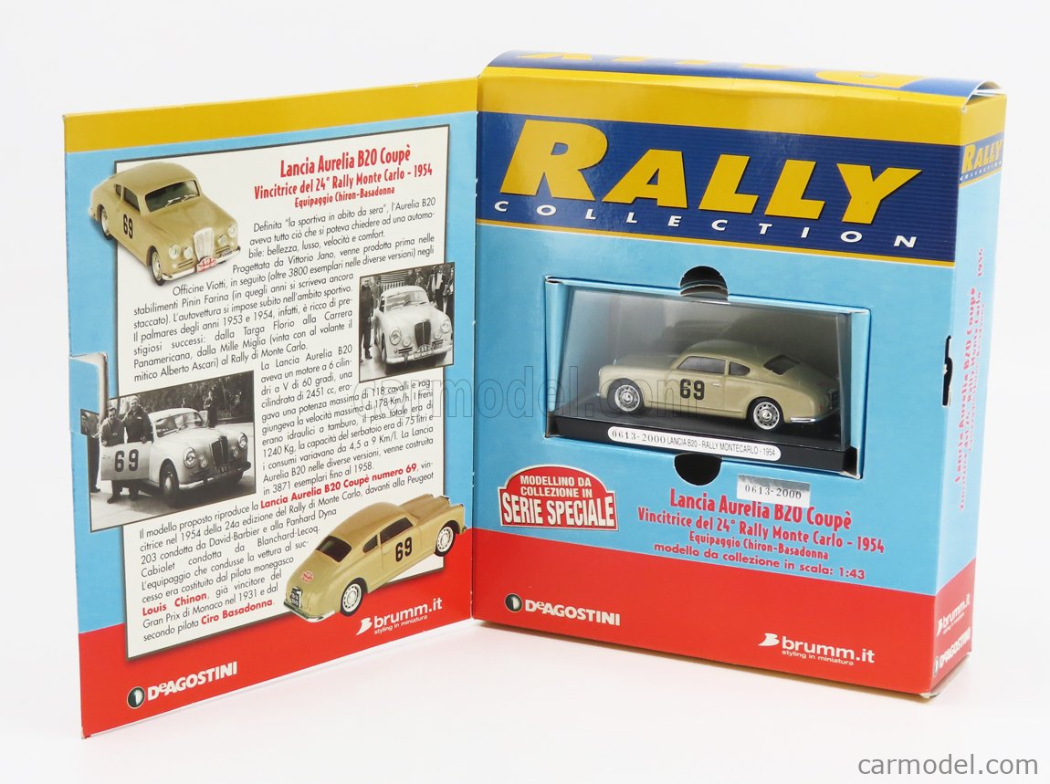 BRUMM RCOL000 Scale 1/43 | LANCIA AURELIA GT B20 COUPE N 69 WINNER