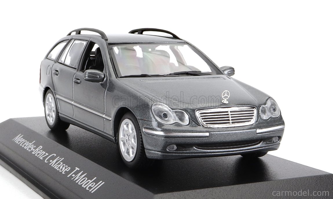 Voiture Miniature de Collection - MAXICHAMPS 1/43 - MERCEDES-BENZ Classe C ( S203) - Gris - Jeux - Jouets