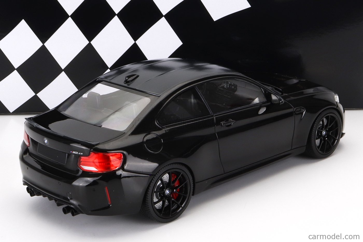 MINICHAMPS 155021026 Scale 1/18 | BMW 2-SERIES M2 CS COUPE (G42) 2020 -  BLACK WHEELS WHITE