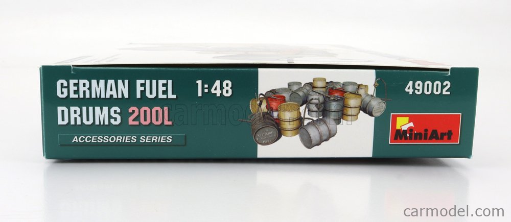 Miniart 1:48 Scale Model Kit - German 200L Fuel Drums, Plastic Model For Collectors & Hobbyists-866083