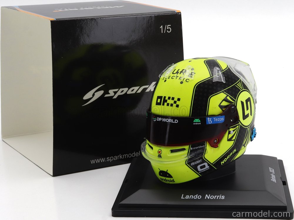 McLaren F1 Mini Helm Lando Norris - Offizielles Merchandise 1:5 Modell 2025
