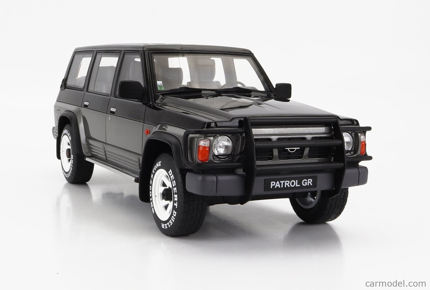 1992 Nissan Patrol GR Y60 Black and Graphite Gray Limited Edition to 3000  pieces Worldwide 1/18 Model Car by Otto Mobile