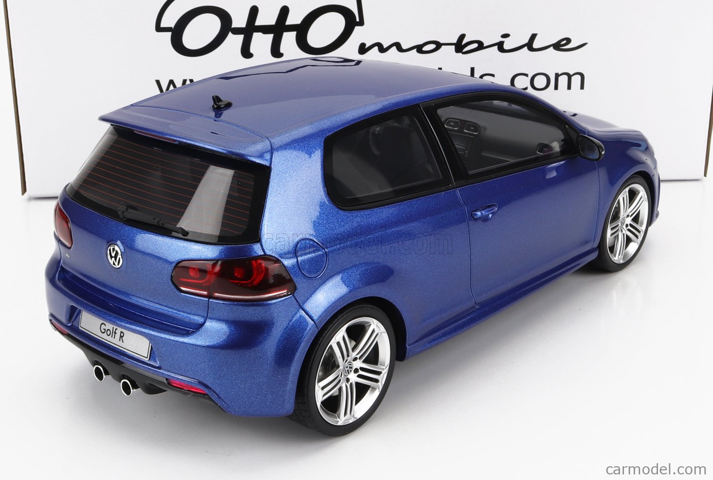 Modellauto Volkswagen Golf VI R 2010 Rising Blue OttO mobile 1:18