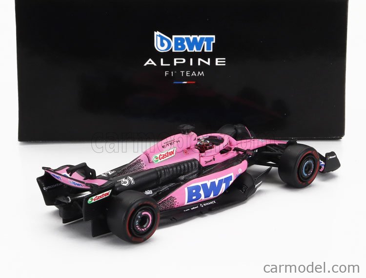 Spark Model Y286 Scale 1 64 Alpine F1 A523 Team Bwt Alpine N 31 Season 2023 Esteban Ocon Pink Blue Spark Model Y286 Scale 1 64 Alpine F1 A523 Team Bwt Alpine N 31 Season 2023 Esteban Ocon Pink Blue