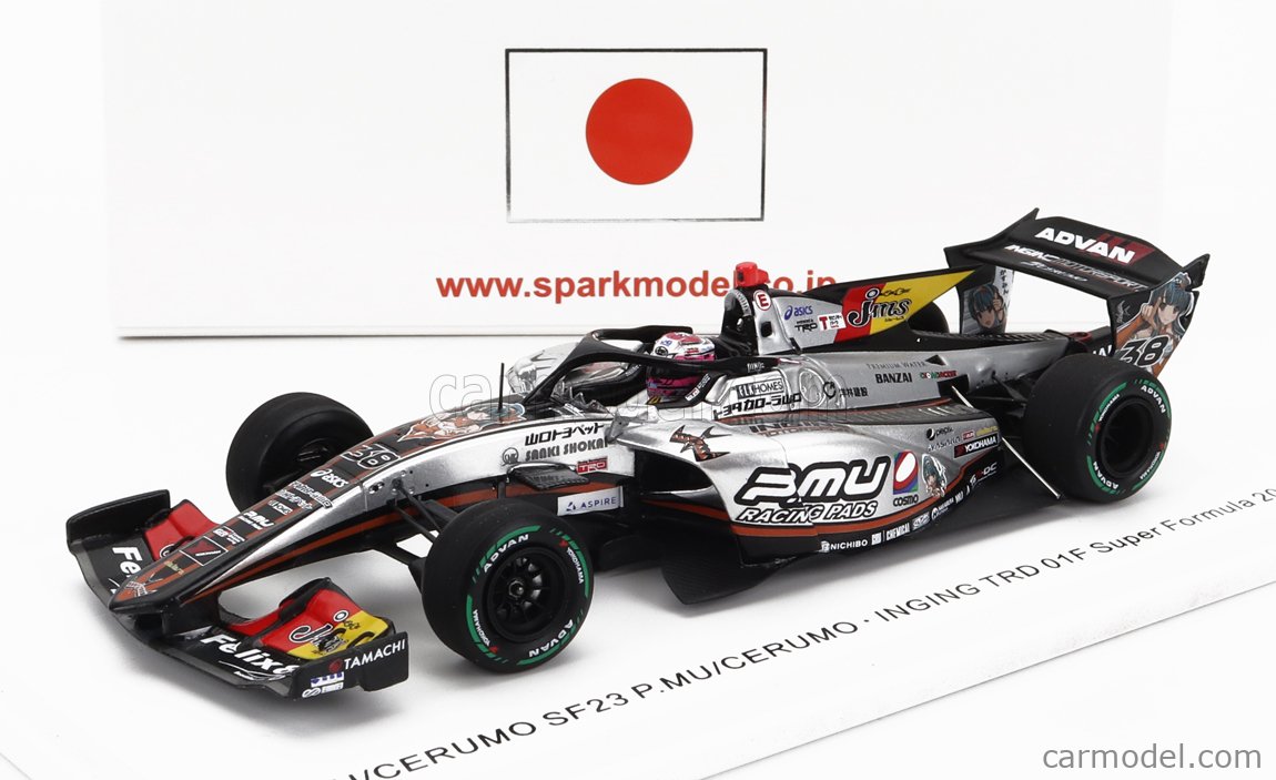 SPARKMODEL SFJ015 Echelle 1/43 DALLARA SF23 TOYOTA TRD01F TEAM P.MU