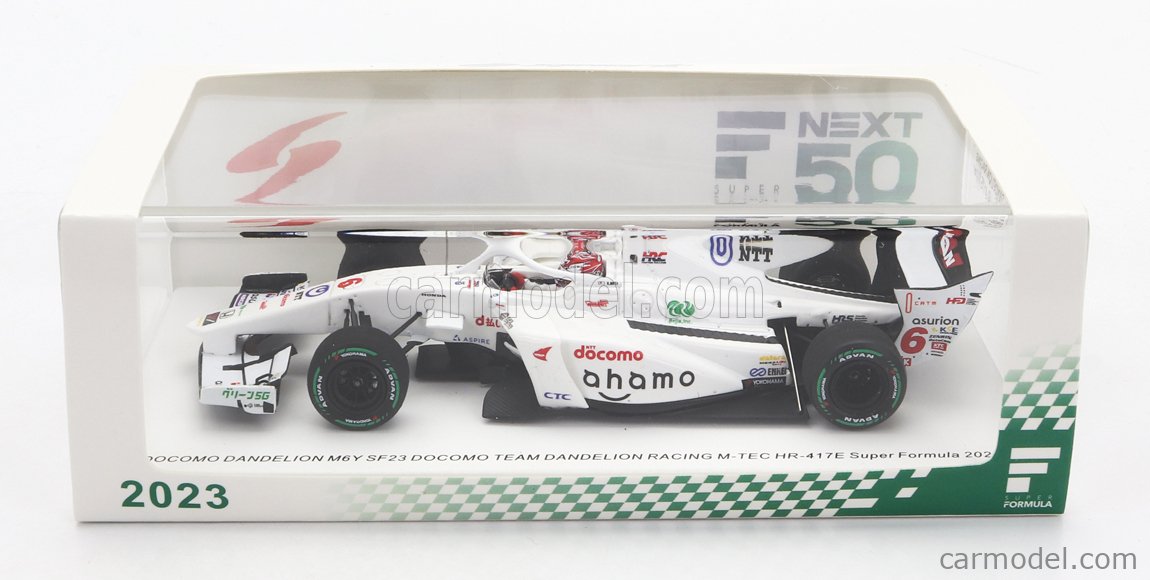 ミニカー DOCOMO Team Dandelion Racing M6Y SF23 DOCOMO TEAM DANDELION SF23 No.6 RACING M-TEC HR-417E Super