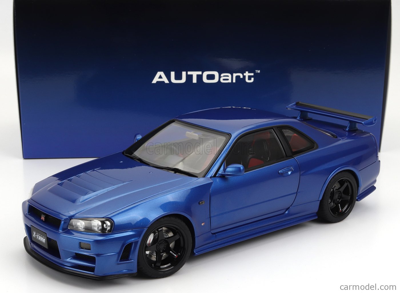 AUTOART 77462 Масштаб 1/18 | NISSAN SKYLINE GT-R (R34) Z-TUNE 2002 BAYSIDE  BLUE