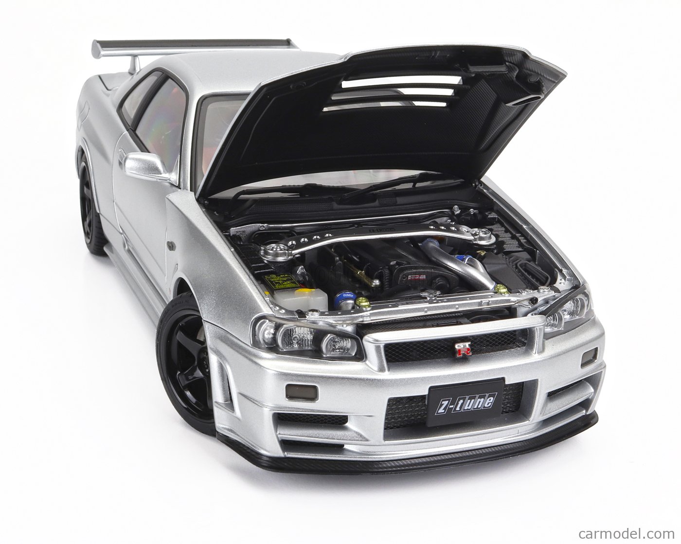 AUTOart Nissan GT-R R34 z-tune シルバー Nissan Skyline GT-R (R34) Z-tune (Z-tune Silver) | AUTOart