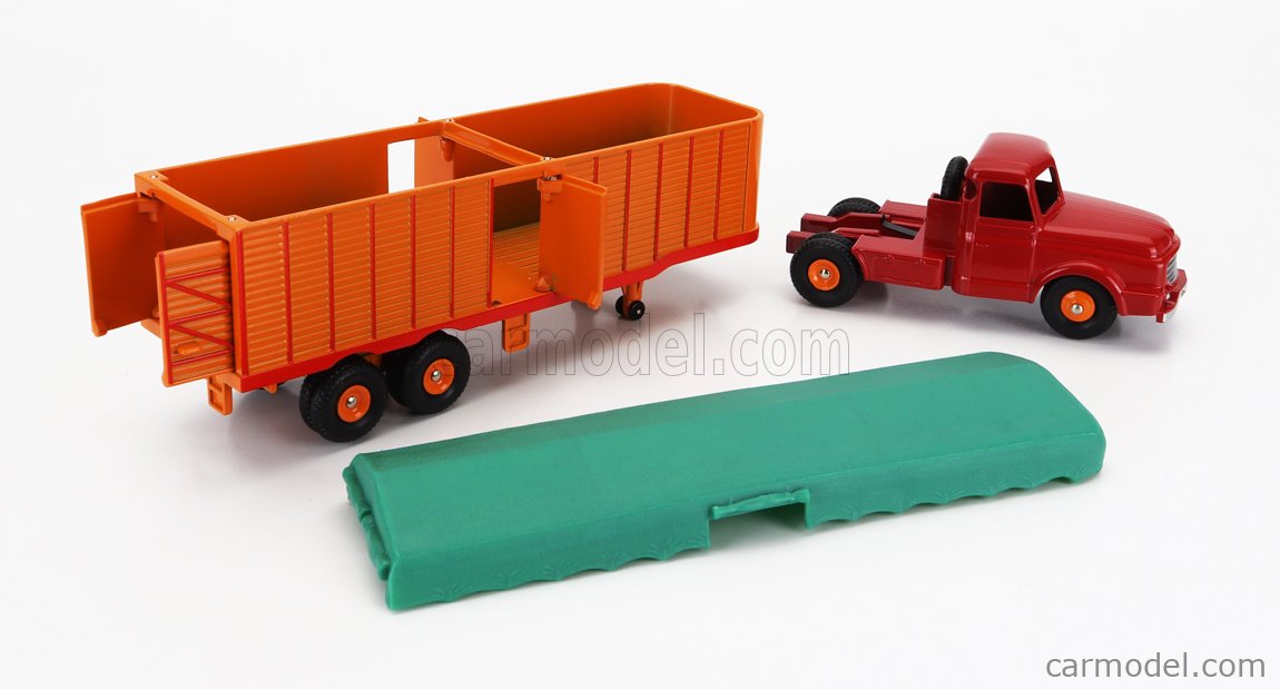 Miniature 1:43 Edicola - Camion Willeme Tractor Truck + Semi-remorque Bâchée 1960 ED36B