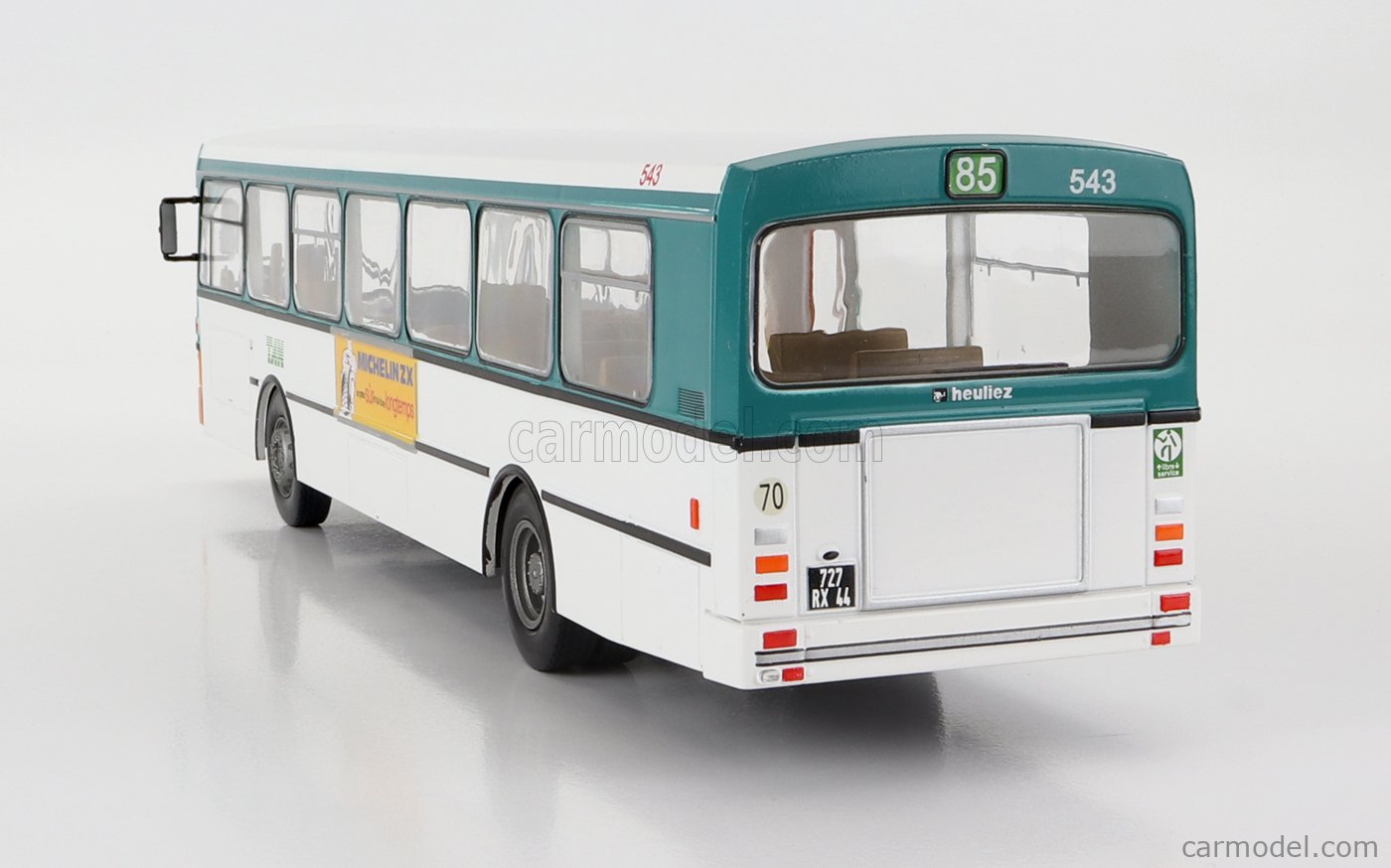 Autobus Miniature Heuliez O305 HLZ 1/43 - Collection Hachette N°71, Neuf, Couleur Orange/vert/blanc