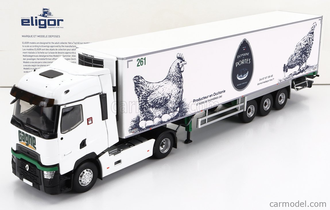 Eligor 1/43 Scale EL3421 - Renault R365 Truck & Anhänger (Gebraucht) in