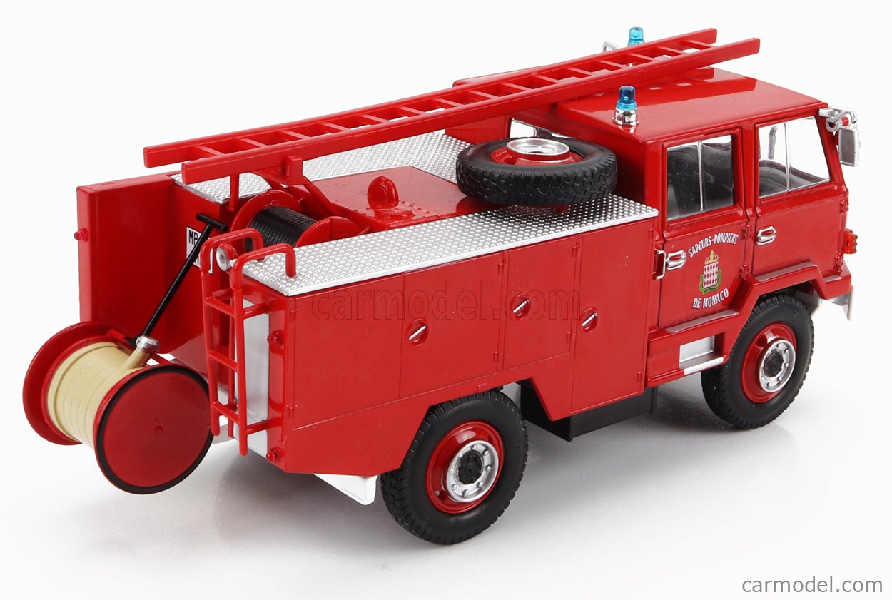 Solido Appx 11cm Long Diecast 350 - Berliet Fourgon Fire Truck - Red