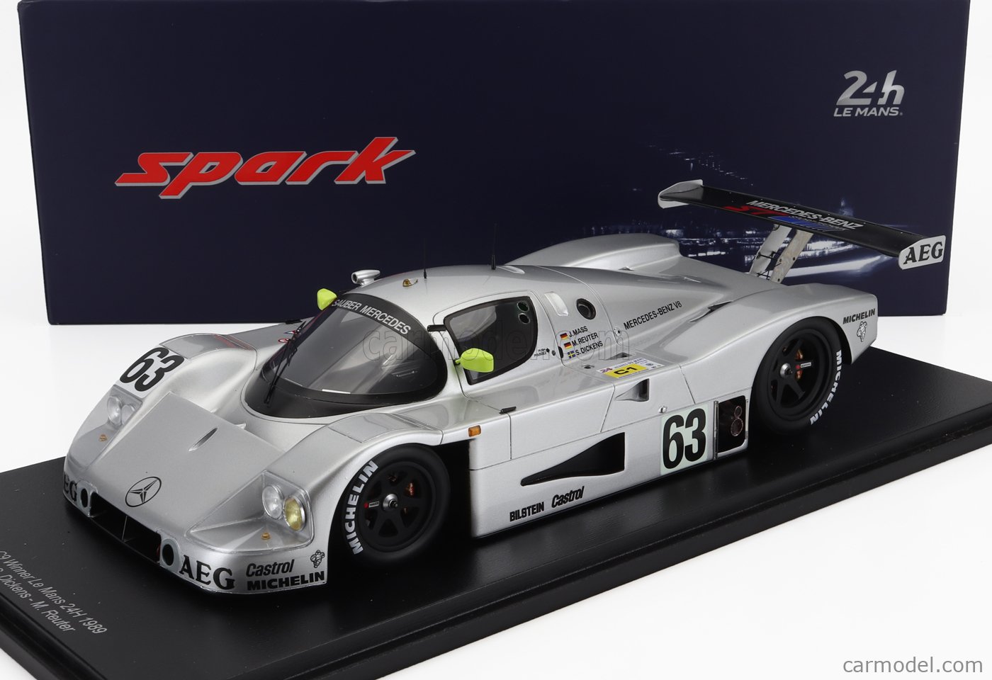 ミニカー spark sauber Mercedes C11#31  LM1989 SPARK 1/43 Mercedes-Benz C11 #31 LM Le Mans 1991 silver M