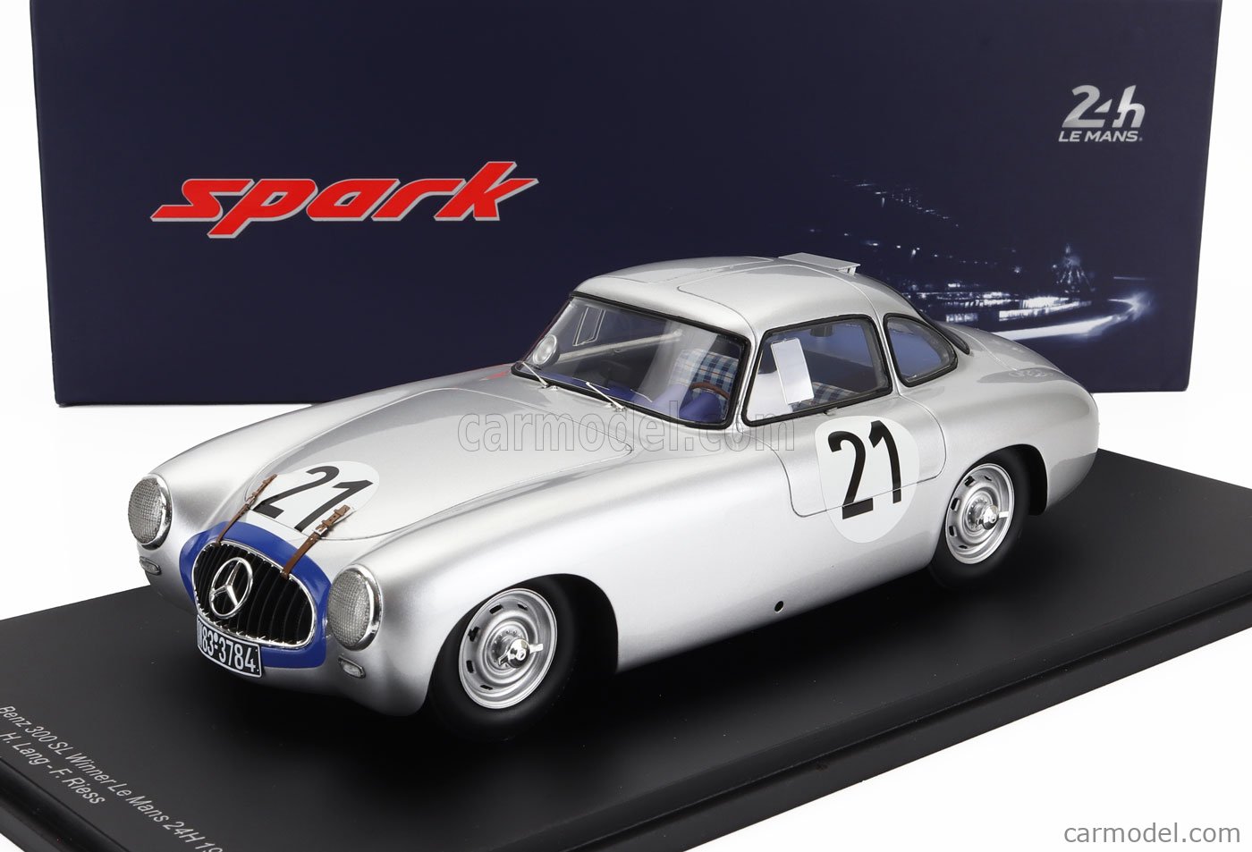 SPARK-MODEL 18LM52 Scale 1/18 | MERCEDES BENZ 300SL 3.0L S6 TEAM