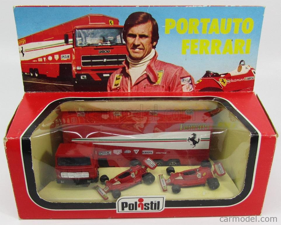 POLITOYS POLISTIL RJ101 Scale 1/55 | FIAT TRUCK F1 FERRARI