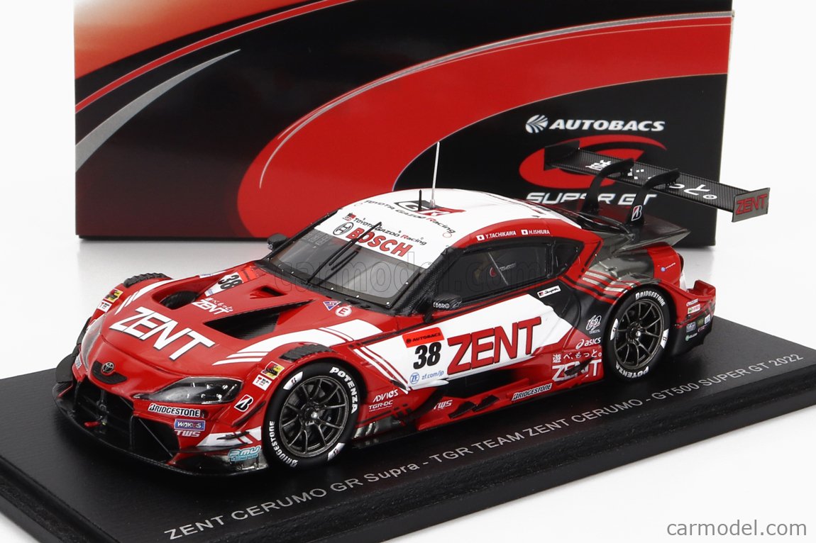 TOYOTA - SUPRA GR TEAM ZENT CERUMO N 38 GT500 CLASS SUPER GT 2022  Y.TACHIKAWA - H.ISHIURA