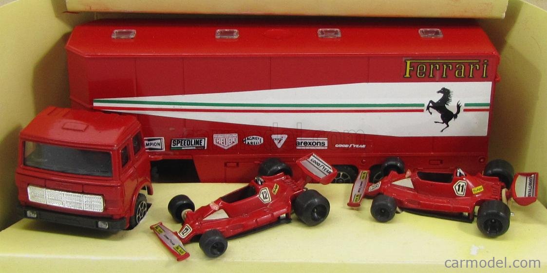 Polistil ポリスティル フェラーリ 312T2  &amp; トランスポーター Polistil ポリスティル フェラーリ 312T2 & トランスポーターの
