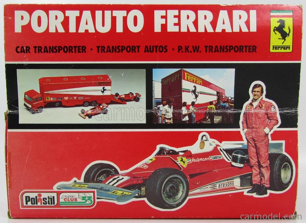 POLITOYS POLISTIL RJ101 Scale 1/55 | FIAT TRUCK F1 FERRARI