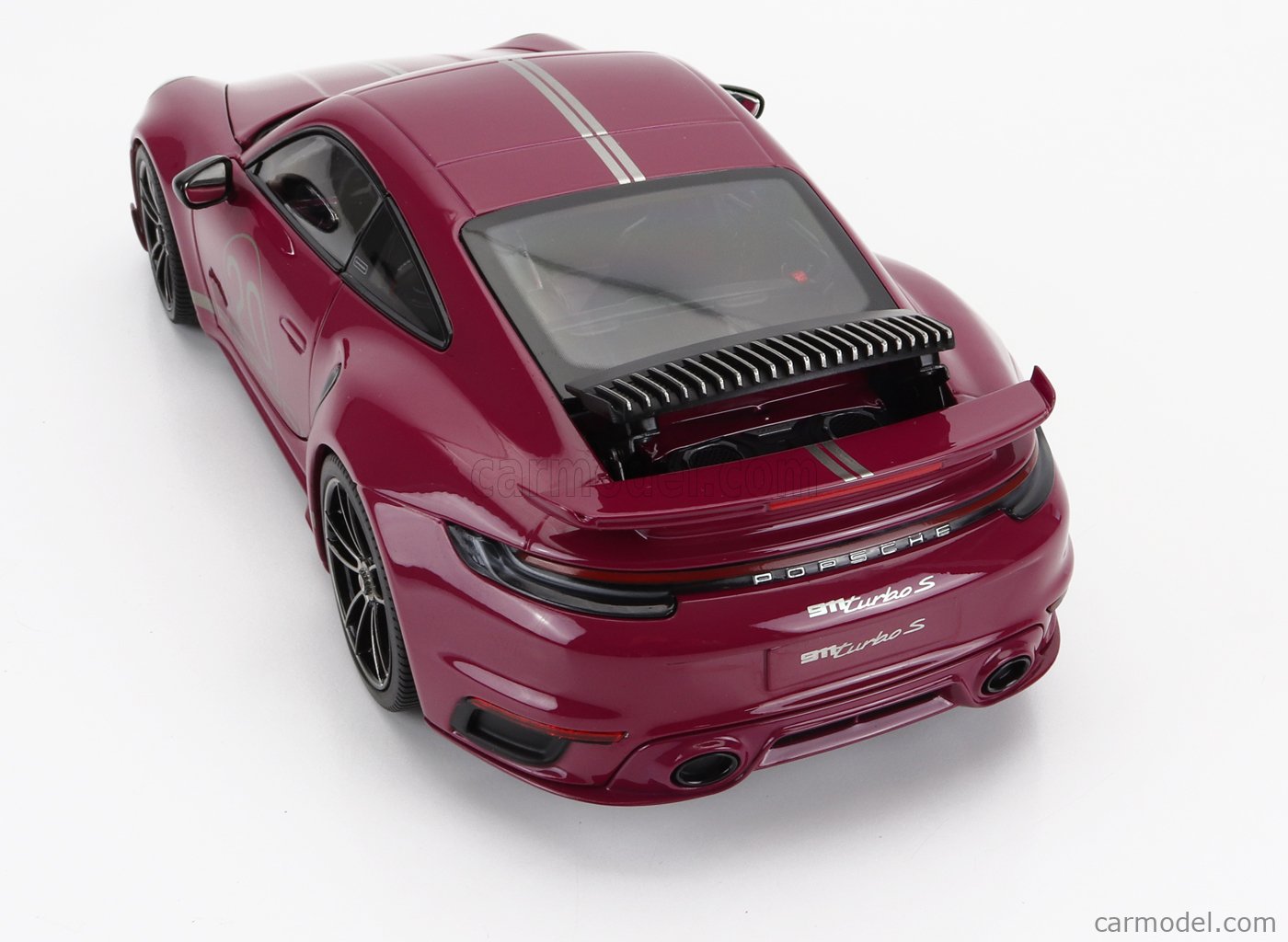 Modèle Réduit 1:18 Minichamps Porsche 911 (992) Turbo S Coupé 2021 Rouge - Sport Design