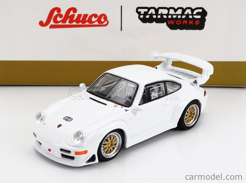 Miniature Spark Porsche 911 (993) GT2 – 1/43 – Blanche – Dealer Version