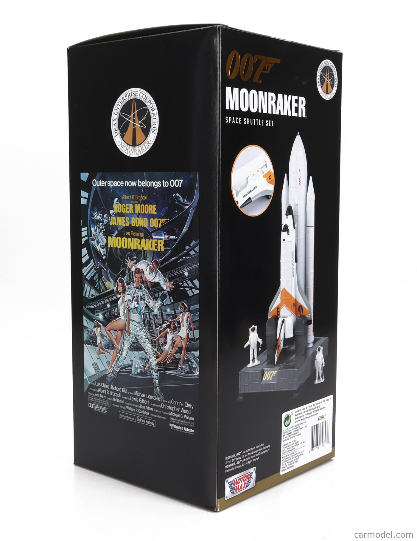 MOTOR-MAX 79847 Masstab: 1/36  MOONRAKER DIORAMA - SPACE SHUTTLE - 007 JAMES BOND - MOONRAKER WHITE