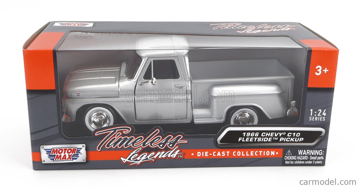 MOTORMAX 79379S Escala 1/24 GMC C1000 PICKUP 1966 SILVER
