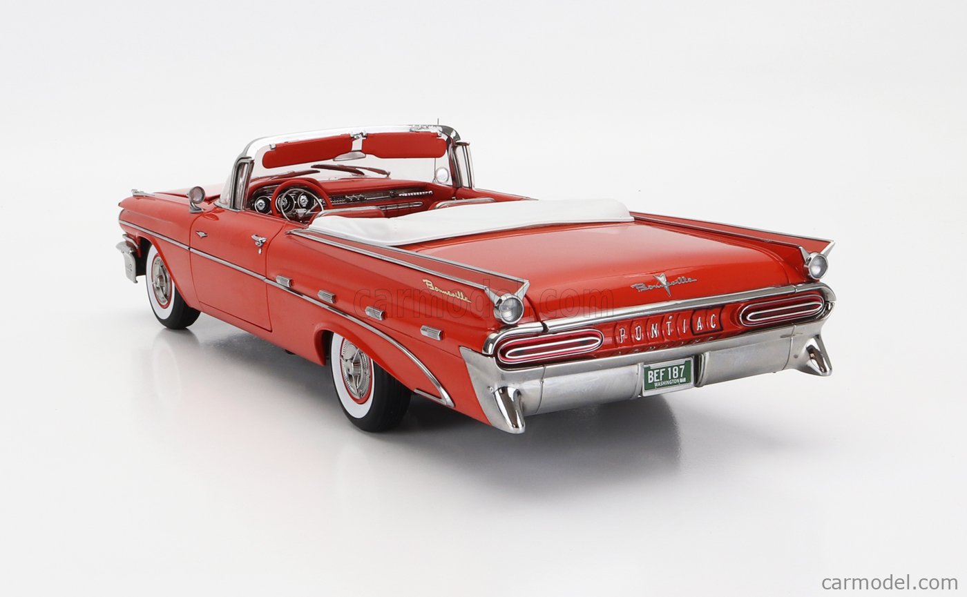 Sun Star Modellauto Pontiac Bonneville Hardtop 1959 grün weiß, Maßstab 1:18, Sammlerauto