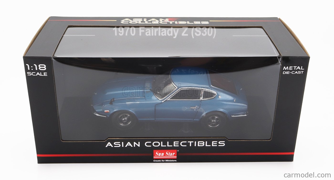 Sunstar 1:18 Scale 1970 Fairlady Z (S30) RHD – Blue 3513R | eBay