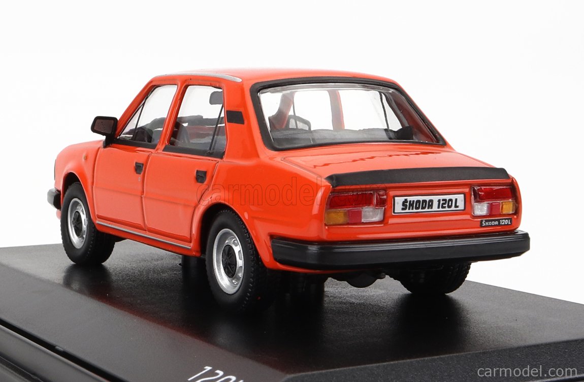 🚗 Miniature ABREX 1/43 Skoda 120L Spoje 1984 - Blanc/Orange