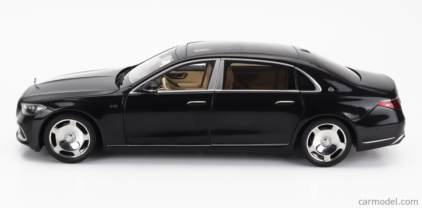 Modèle Réduit 1:18 Almost Real Mercedes Maybach S-Class Obsidian Black & Sand 2021 - Réf. ALM820124