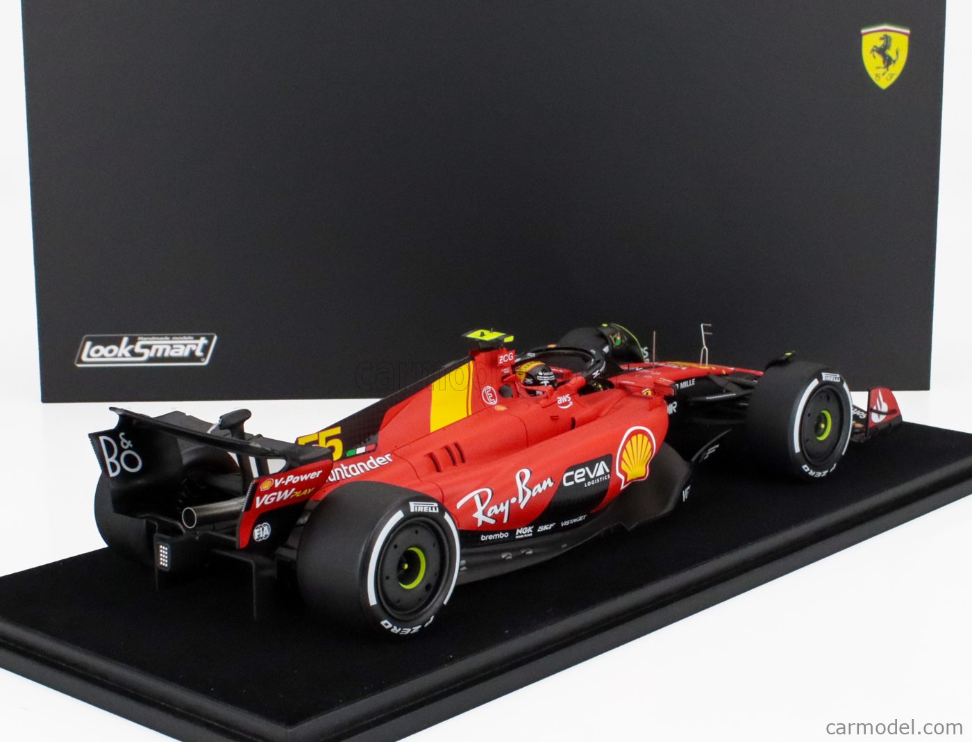 ミニカー　1/18 Scuderia Ferrari SF23 #55 Scuderia Ferrari 3rd Monza GP 2023 Carlos Sainz [LS18F1048] LookSmart 1:18 Carlos Sainz jr. Ferrari SF-23 #55 3rd